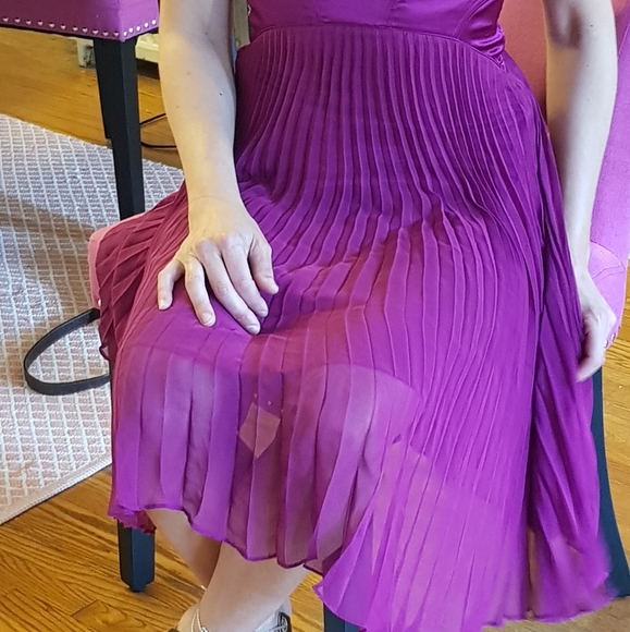 NWT Silk Plum Marciano Dress - Picture 13 of 17